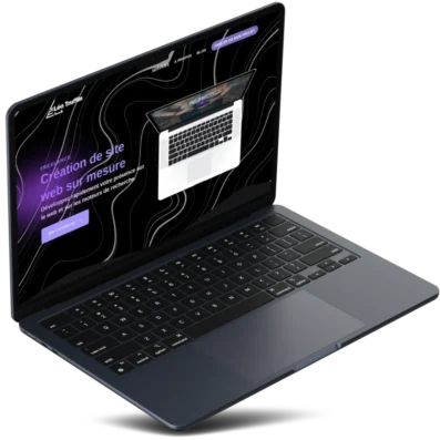 mockup pc incliné